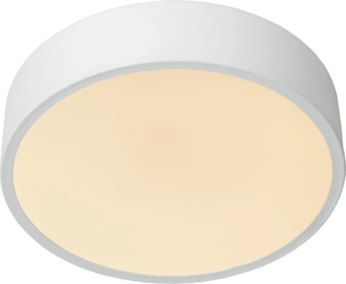 Lucide UNAR Plafondlamp Ø20cm - LED 12W 2700K Wit