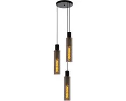 Lucide Orlando Hanglamp - Ø32cm - 3xE27 Fumé