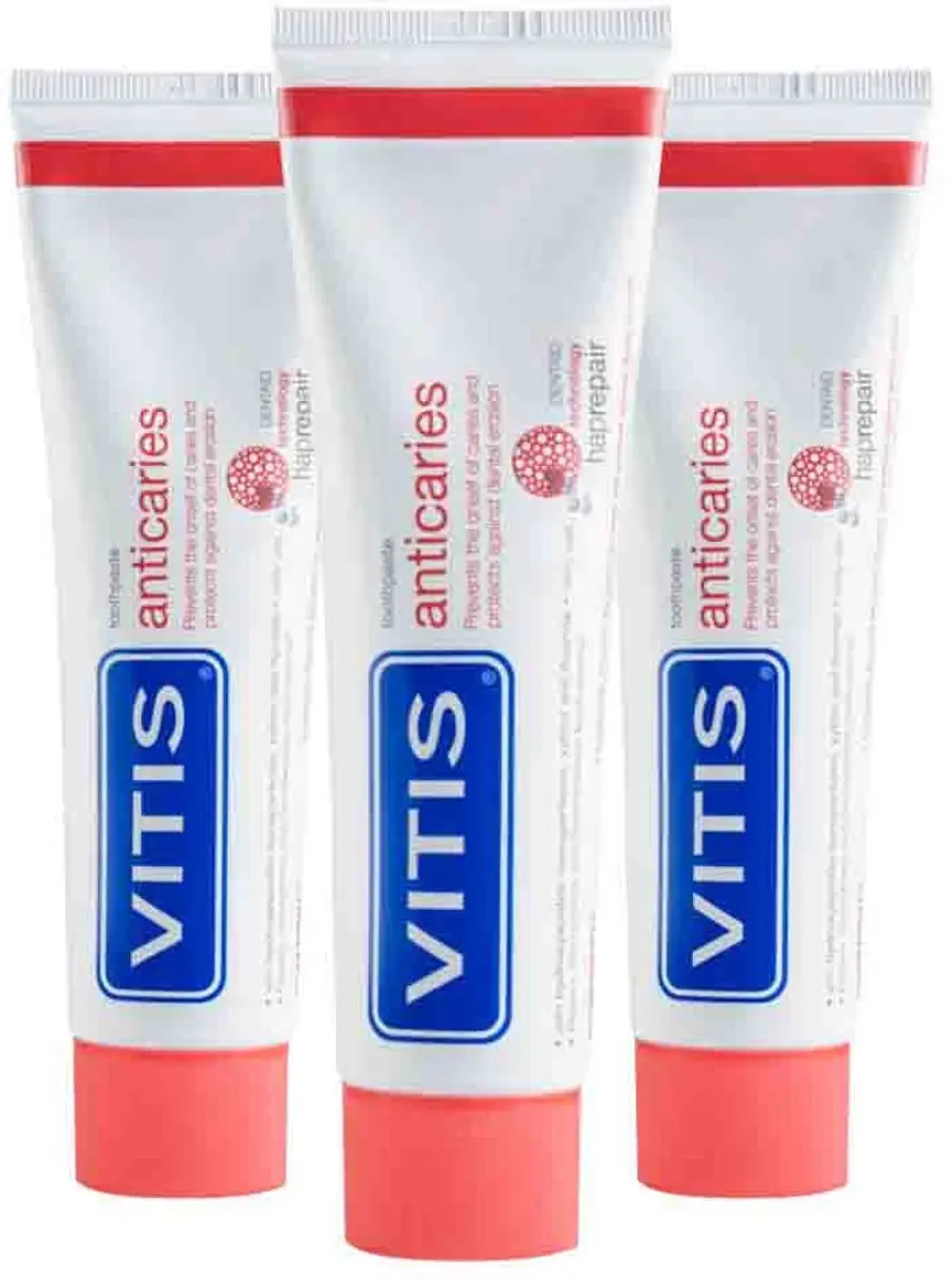 Vitis Anticaries Tandpasta 3x75ml