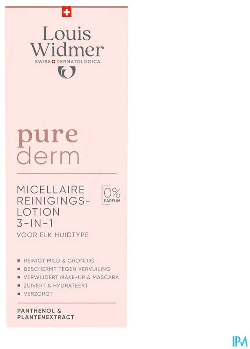 Louis Widmer Pured Micellair Reinigingslotion 200ml
