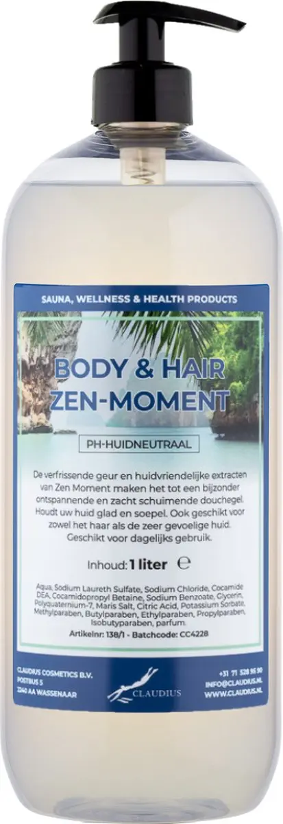 Splashbox Cosmetics Zen Moment Body & Hair 1L - Pompset