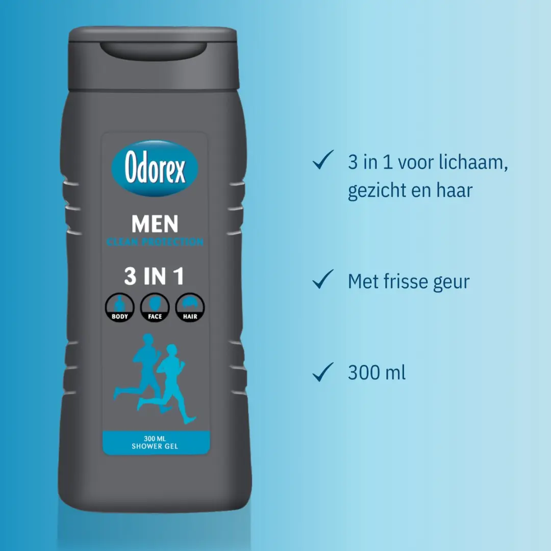Odorex Clean Protection Douchgel - 6x 300ml