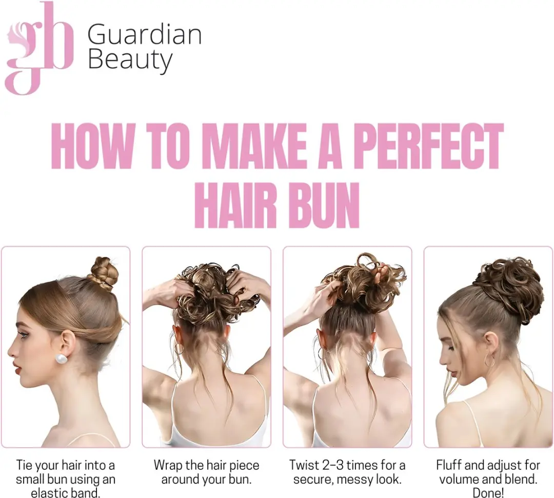 Guardian Beauty Messy Bun Haarwrap Extensie #1B