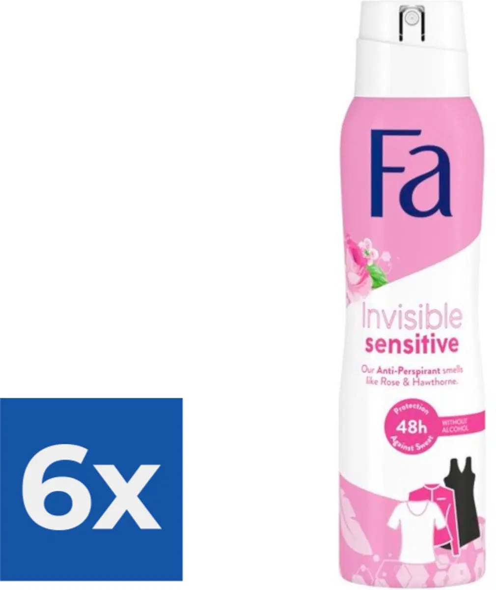 Fa Deo Spray 150ml Invisible Sensitive