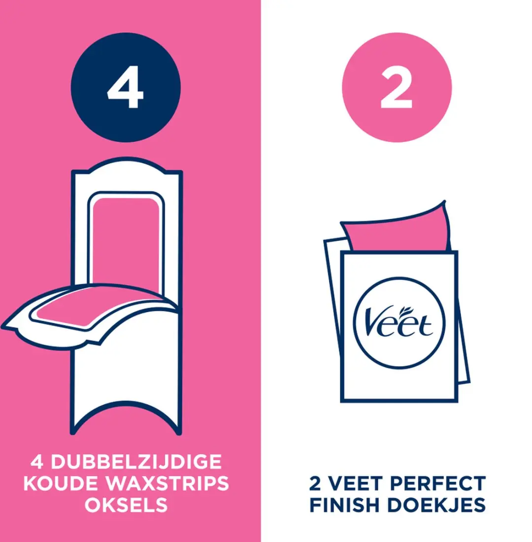 Veet Waxstrips Oksels - 8 Stuks