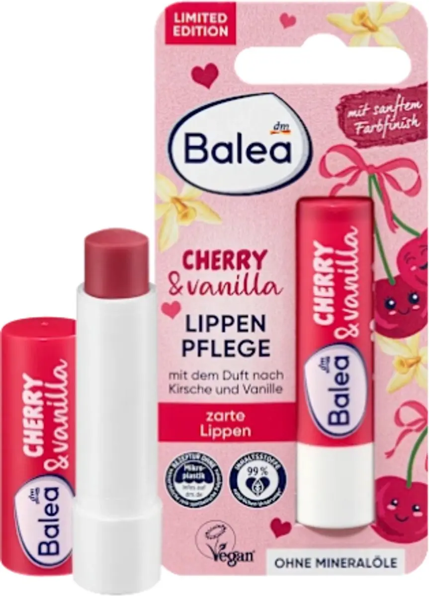 Balea Lippenbalsem Cherry & Vanilla 4,8g