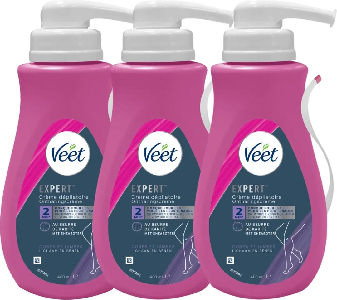Veet Expert Ontharingscrème 400ml - 3 Stuks