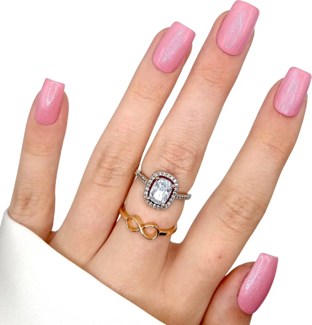 SD Press on Nails B-228 Plaknagels - 20 Stuks - Nude Roze - Medium Square