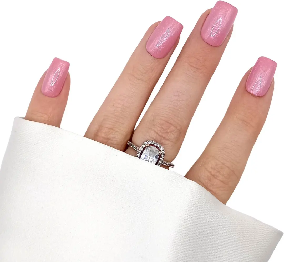 SD Press on Nails B-228 Plaknagels - 20 Stuks - Nude Roze - Medium Square