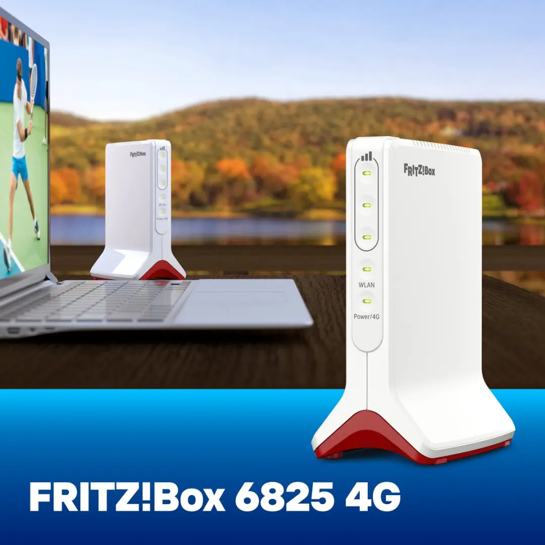 FRITZ!Box 6825 4G Edition WiFi 6 Router - Wit - afbeelding 6 van 6