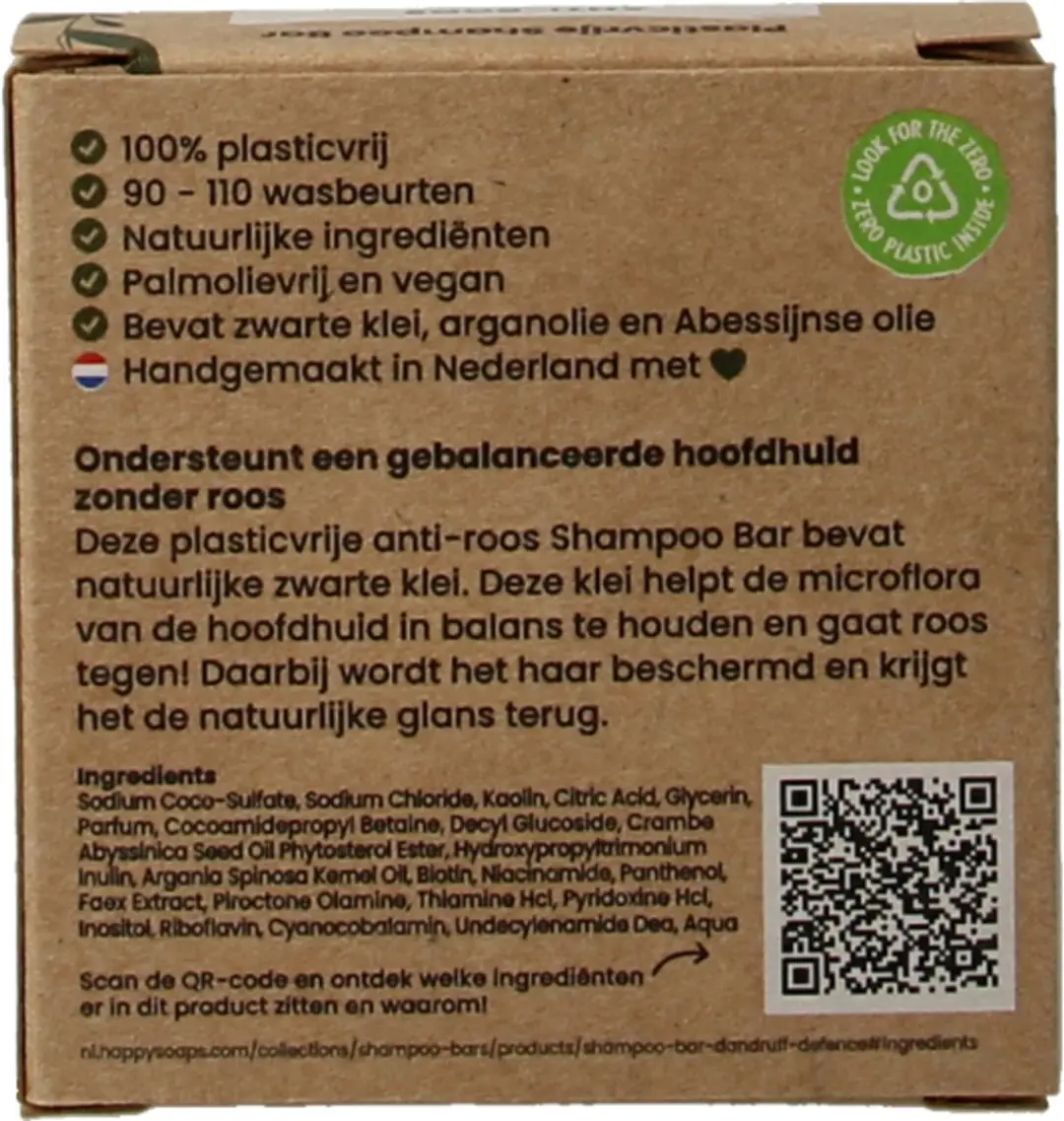 HappySoaps Dandruff Defence Shampoo Bar 70g - Krullend haar