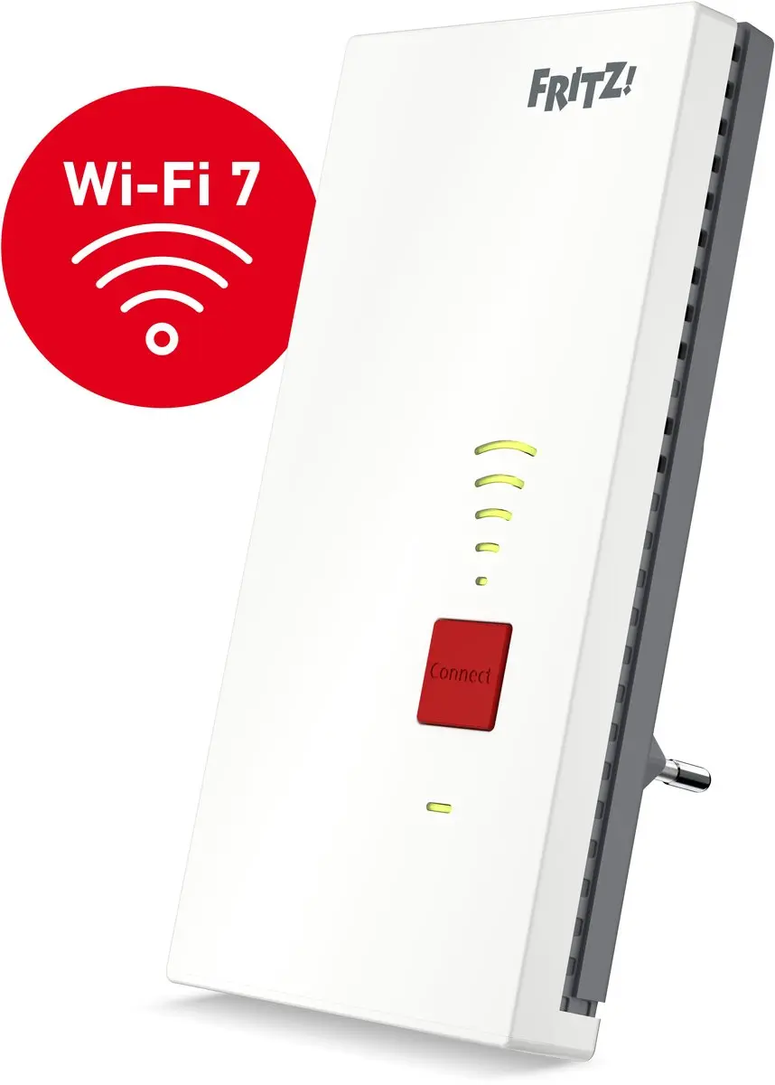 FRITZ! Mesh WiFi Repeater 2700 - Wi-Fi 7 - 6500 Mbit/s - Wit