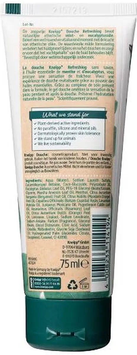 Kneipp Refreshing Mint Eucalyptus Douchegel - 8x75ml