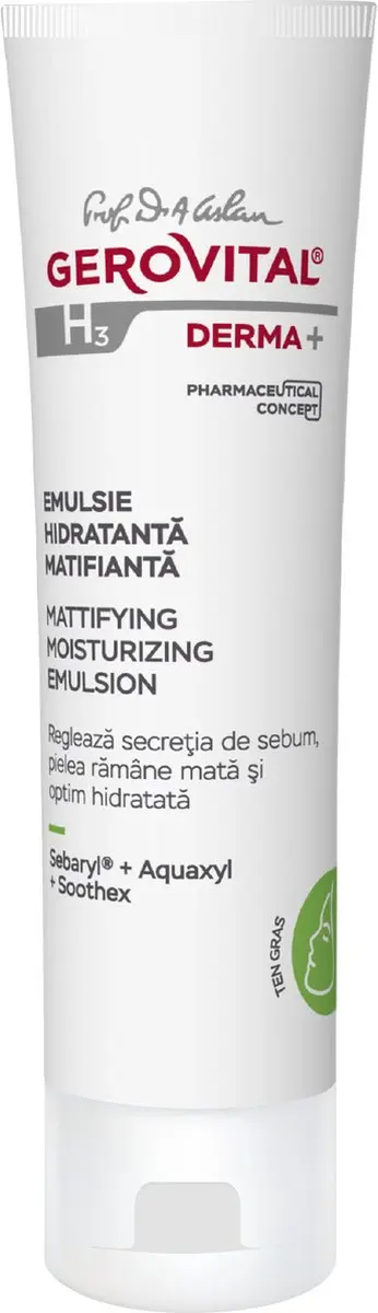 Gerovital H3 Derma+ Matterende Hydraterende Emulsie 50ml