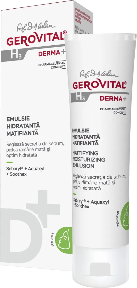Gerovital H3 Derma+ Matterende Hydraterende Emulsie 50ml