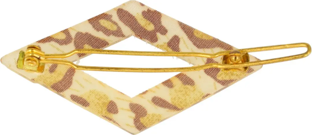 Haarsoires Haarspeld 6cm - Panterprint Beige