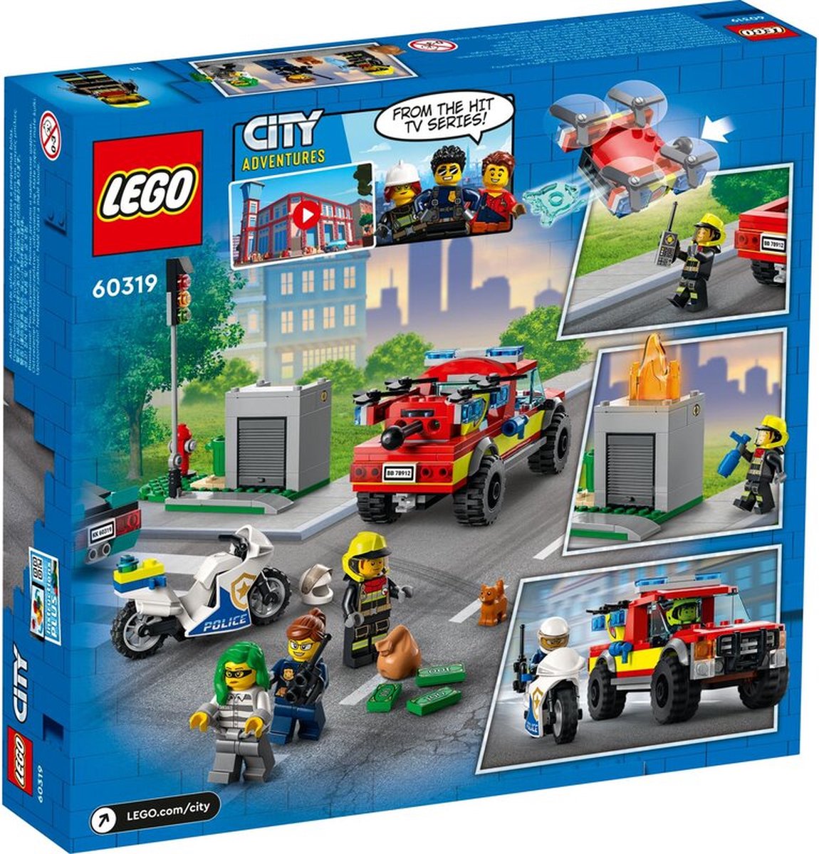 LEGO City Brandweer & Politie Achtervolging - 60319