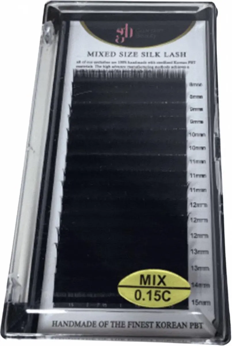 Guardian Beauty Prime Silk Lashes Wimper Extensions - 0.15mm - Zwart - Met lijm & pincet