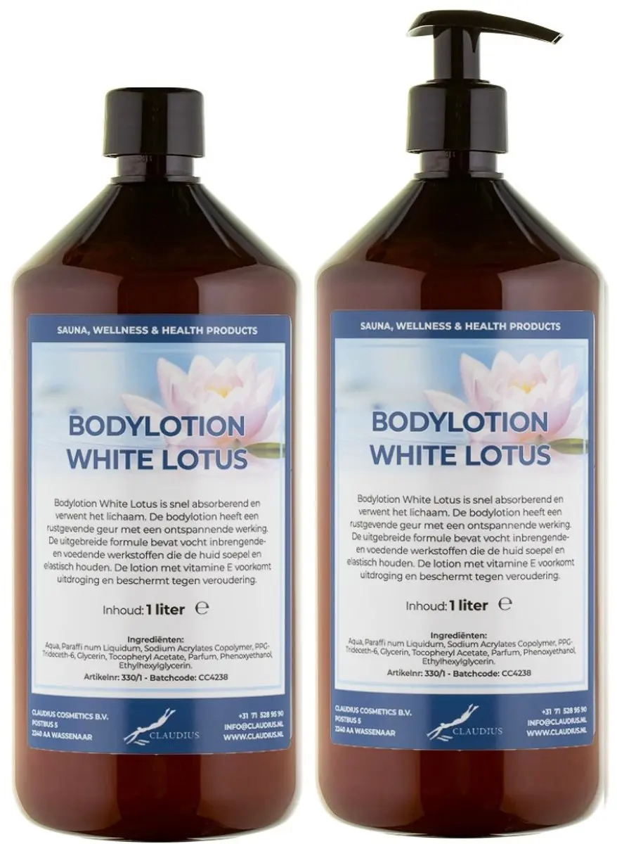 Splashbox Cosmetics Bodylotion White Lotus 2 Liter - 2 Stuks