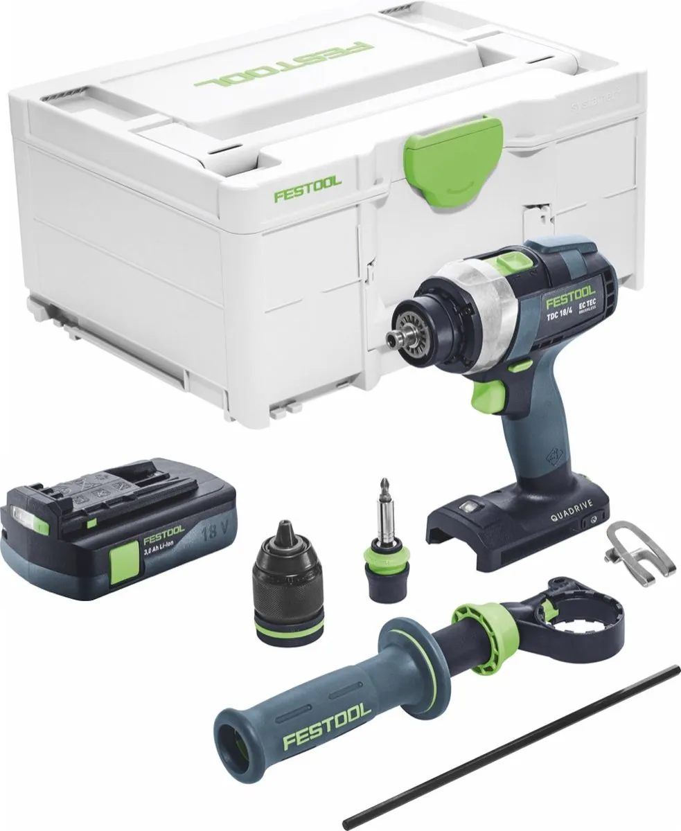 Festool TDC 18/4 I-Basic Accuboormachine 75Nm - 3.0Ah - 1x