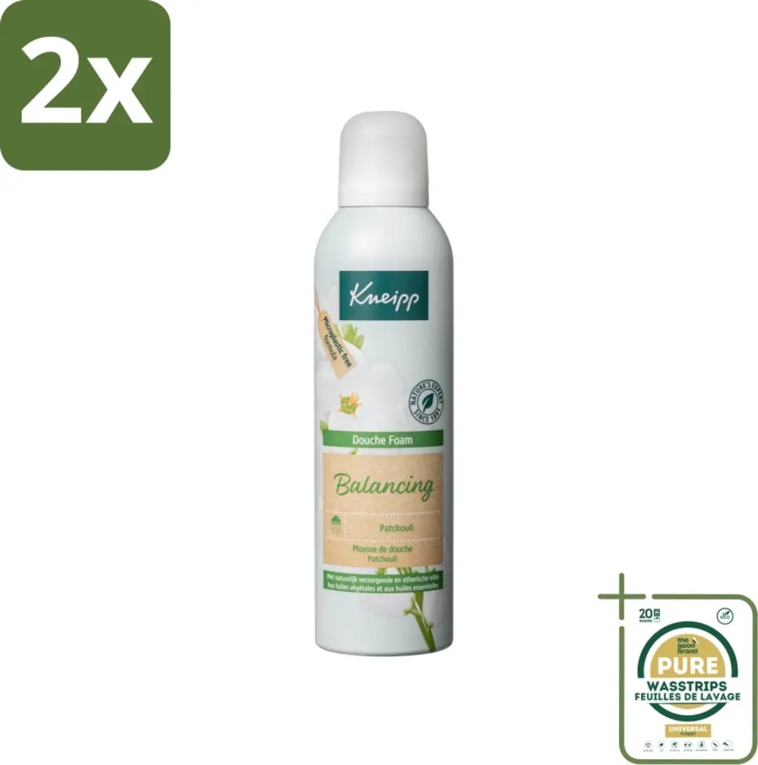 Kneipp Douche Foam Balancing Patchouli 200ml - 2 Stuks