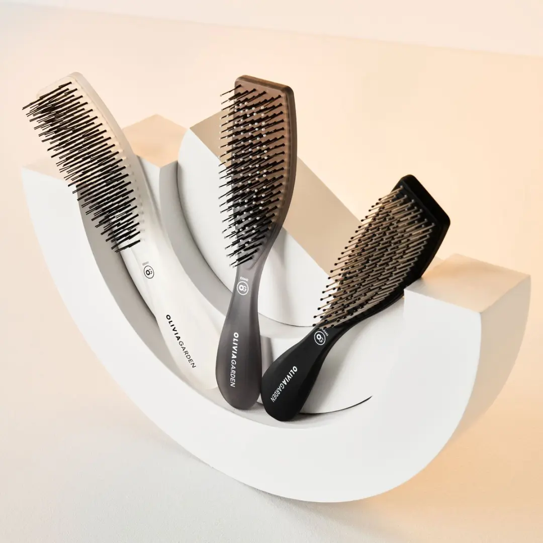 Olivia Garden Style Wet Hair Borstels - Grijs