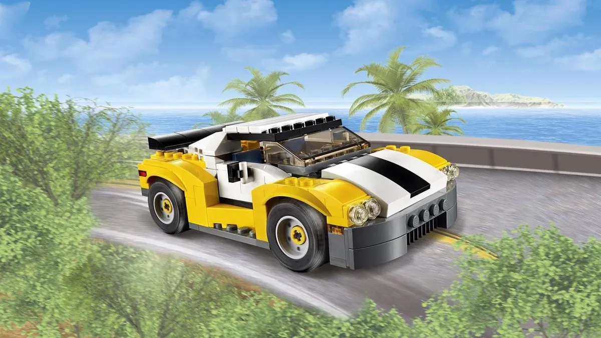 LEGO Creator Snelle Wagen 31046 - 222 Stukken - Geel