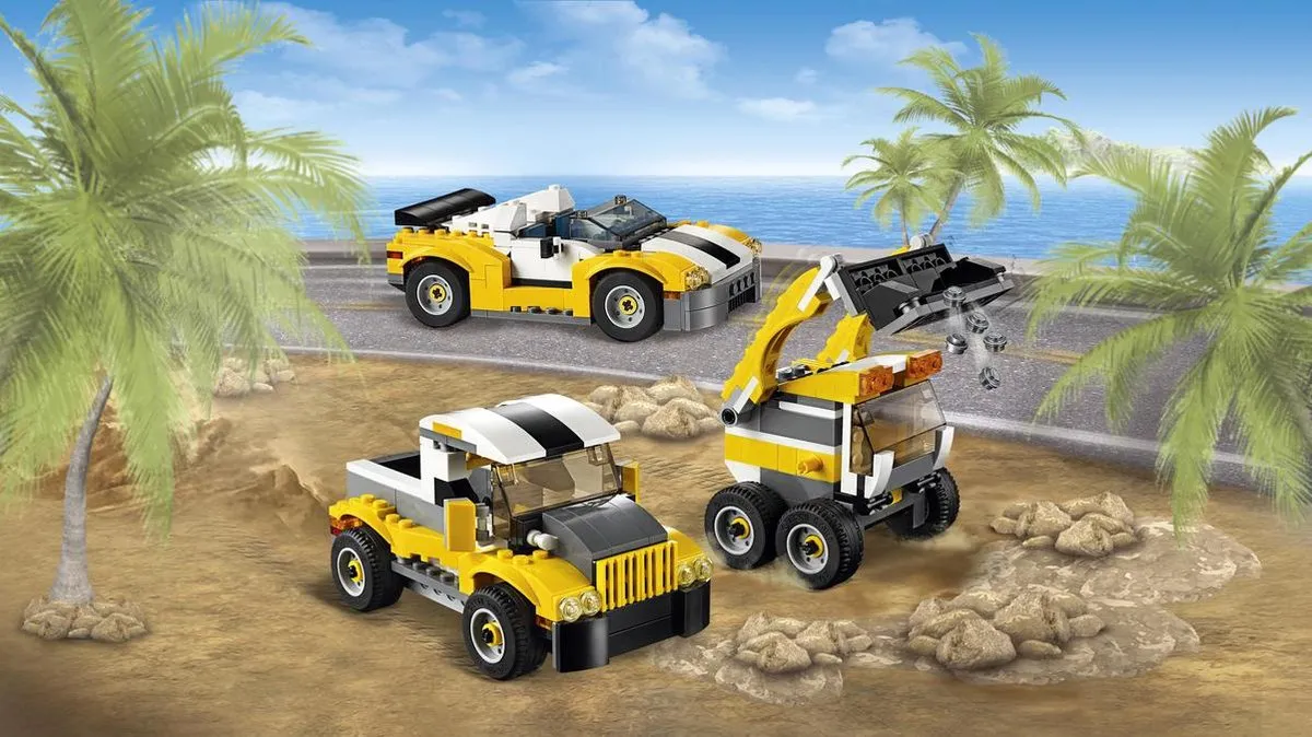 LEGO Creator Snelle Wagen 31046 - 222 Stukken - Geel