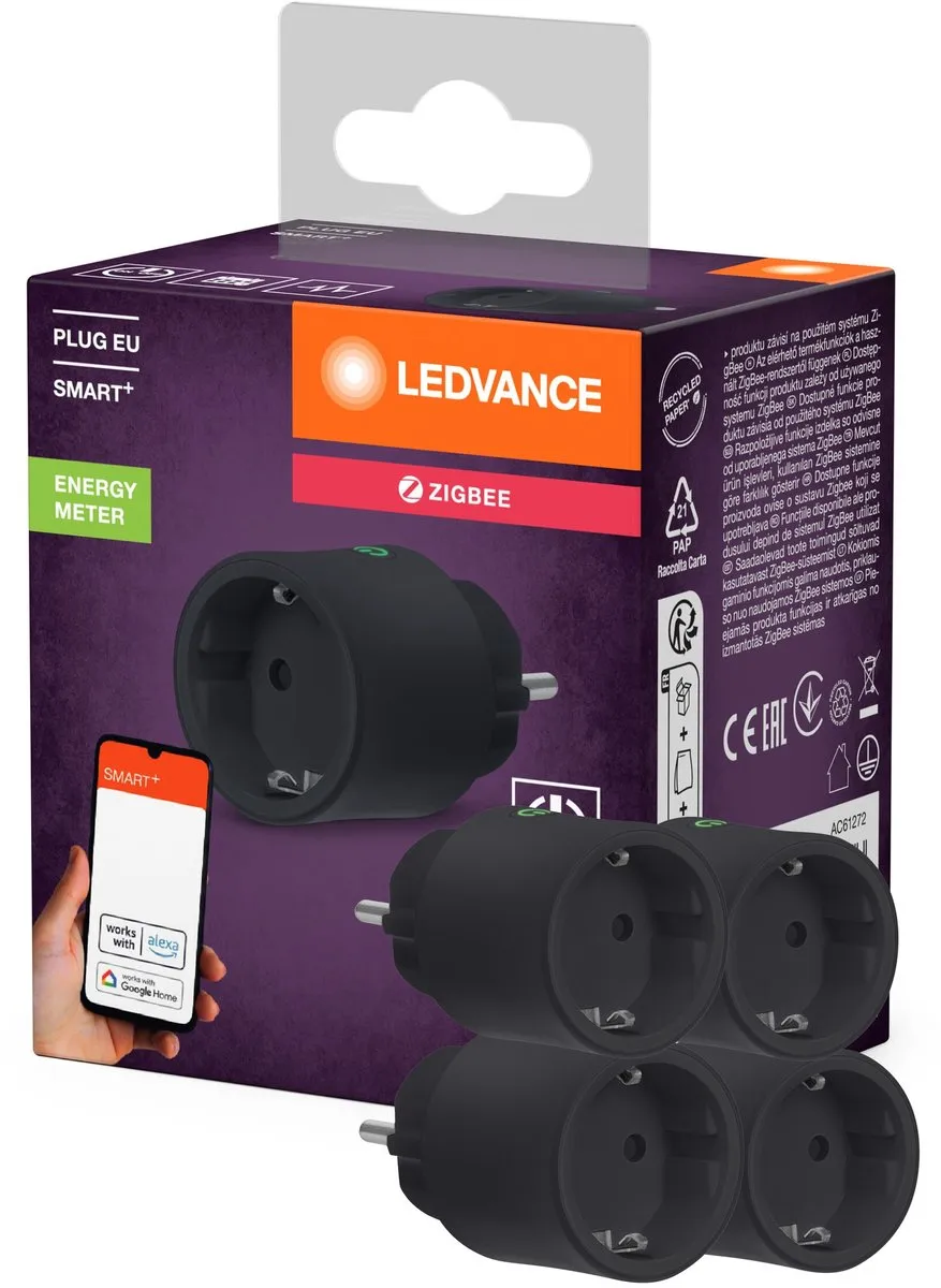 LEDVANCE SMART+ ZigBee Stopcontact Zwart