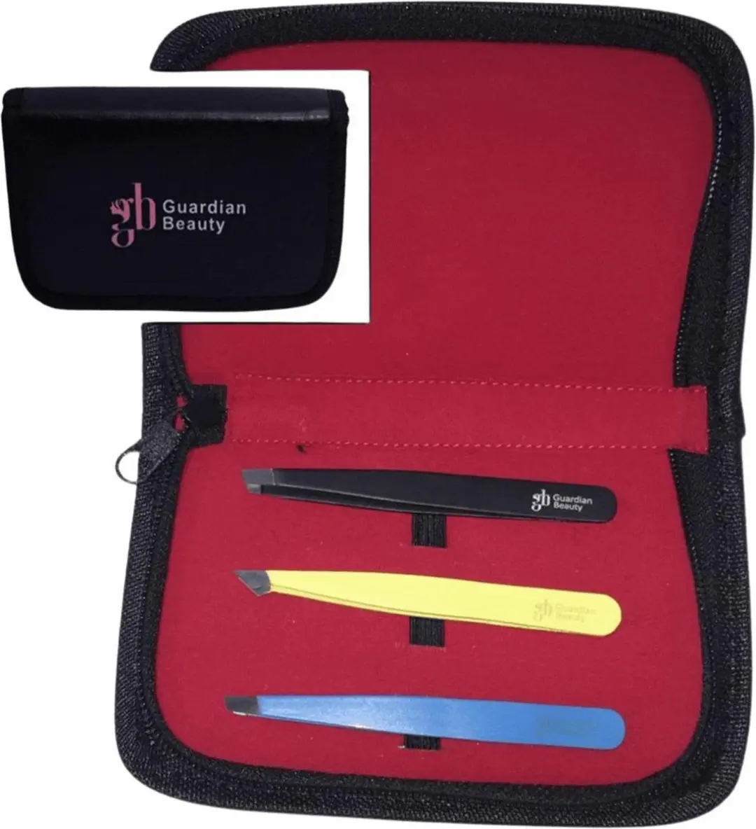 Guardian Beauty Pincet Set 3 Stuks - Zwart