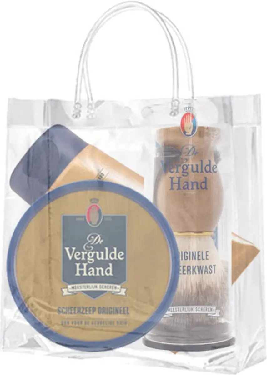 Vergulde Hand 3-delige Scheerset - 200ml