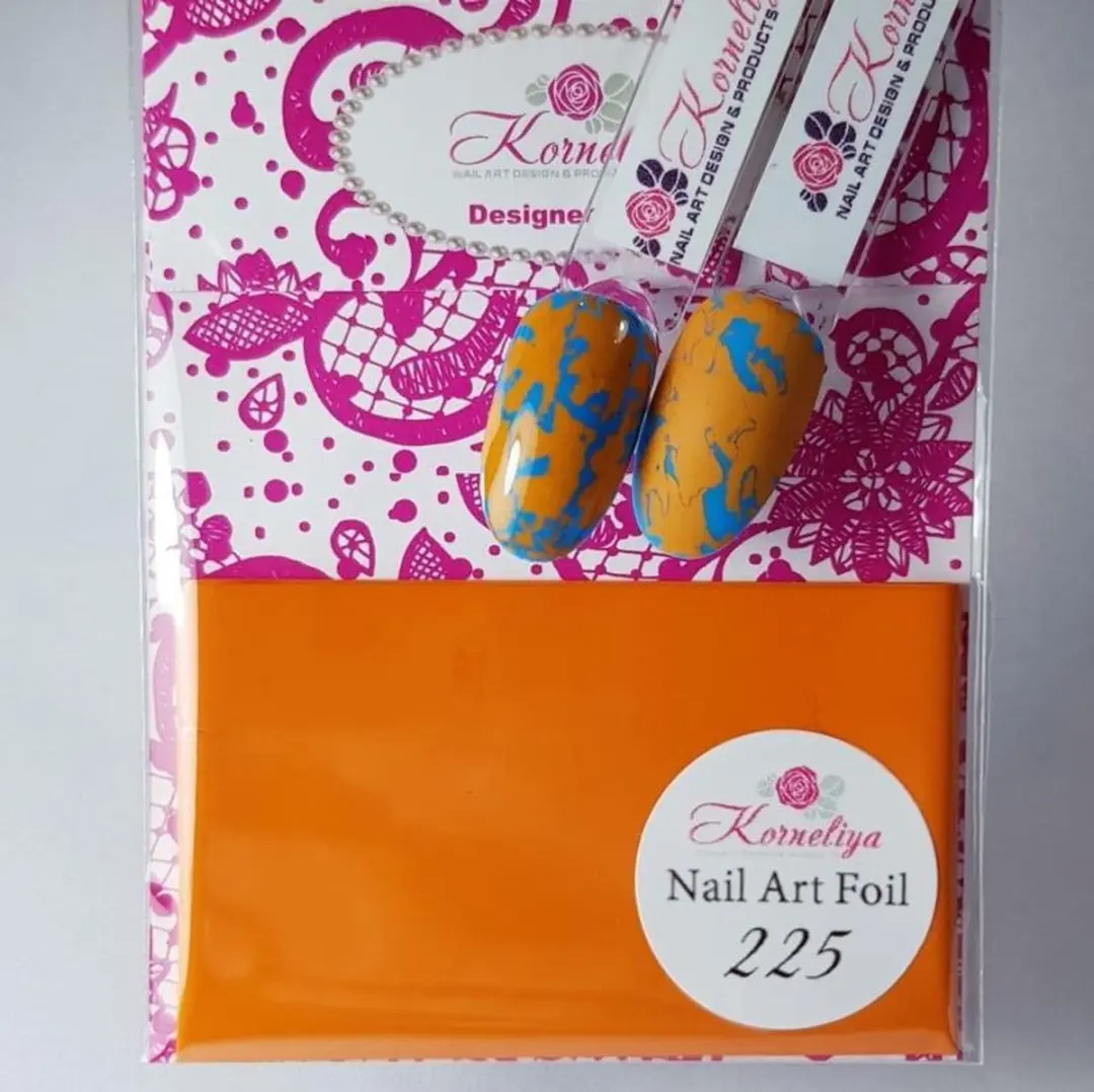 Korneliya Nailart Folie Mat Craquelé Oranje 225
