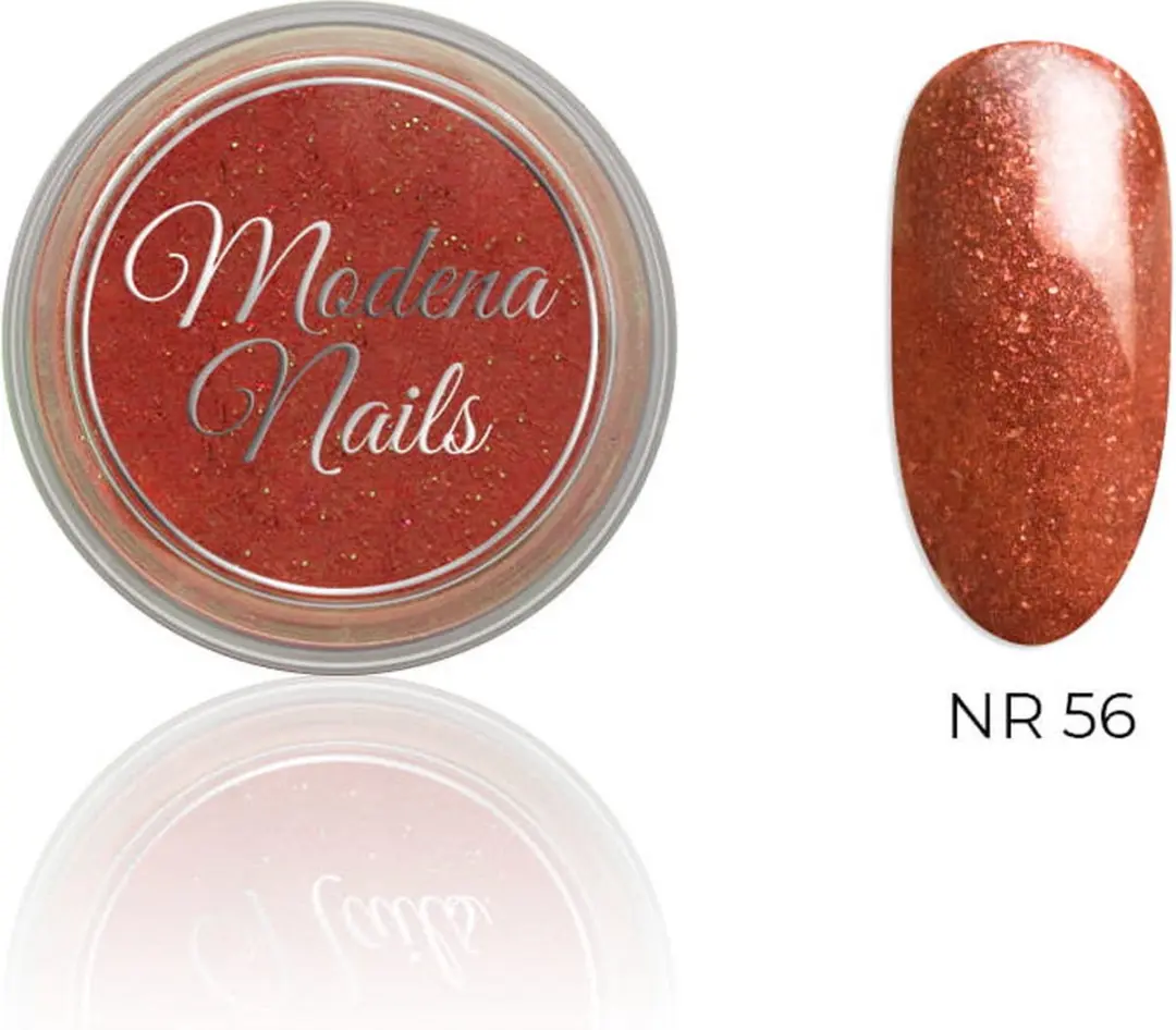 Modena Nails Acryl Glitter Bruin 10ml