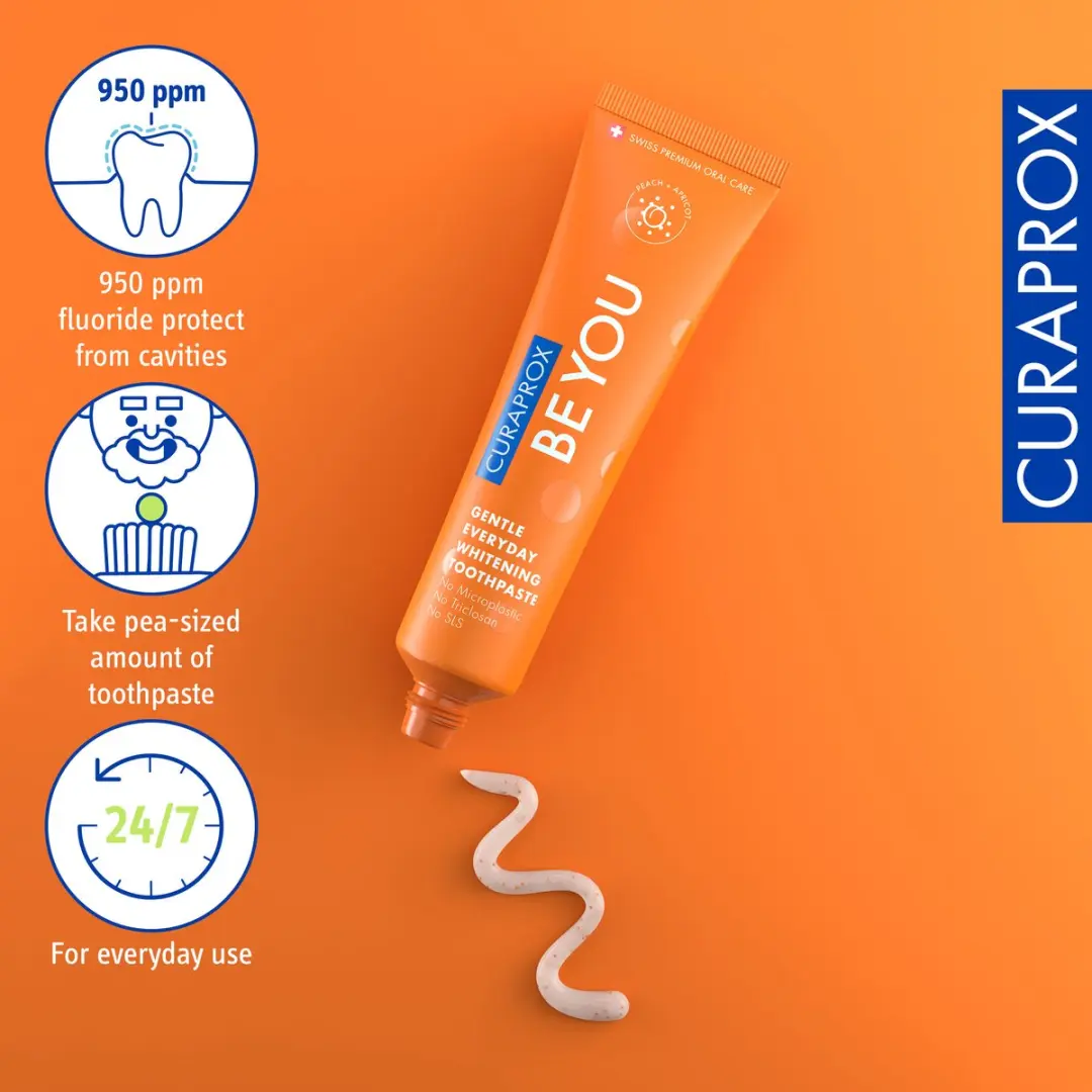 Curaprox Be You Tandpasta Perzik & Abrikoos 60ml