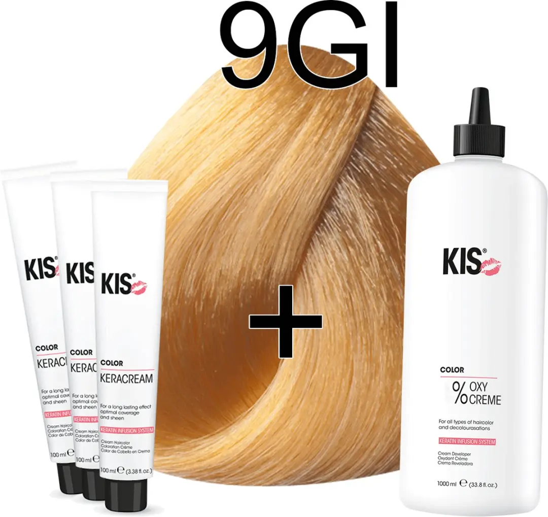 KIS KeraCream Color 9GI Zeer Licht Goudblond Intensief