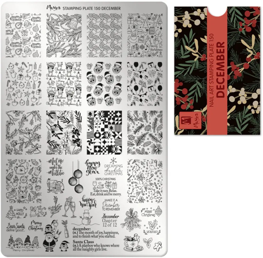 Moyra Stamping Plate 150 DECEMBER
