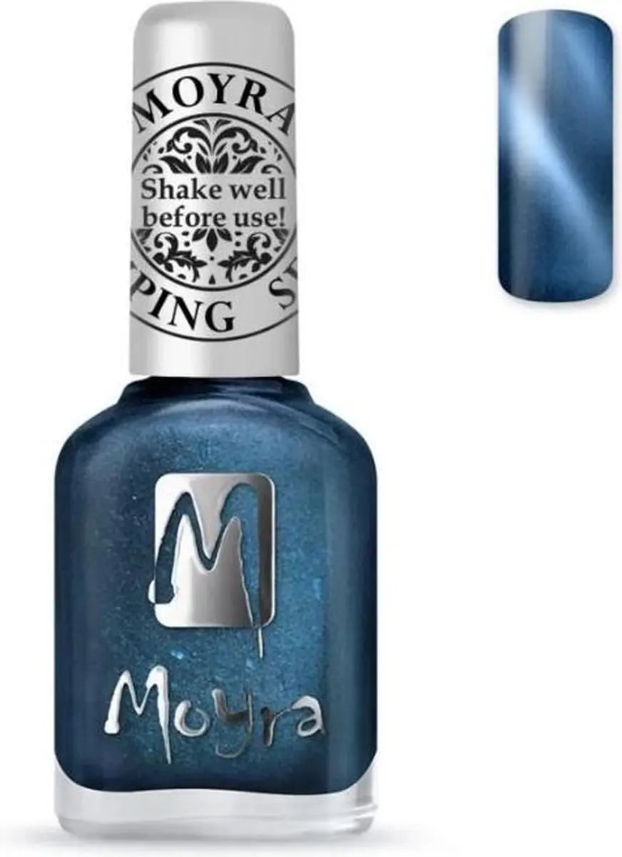 Moyra Stamping Nagellak 12ml CAT EYE BLUE