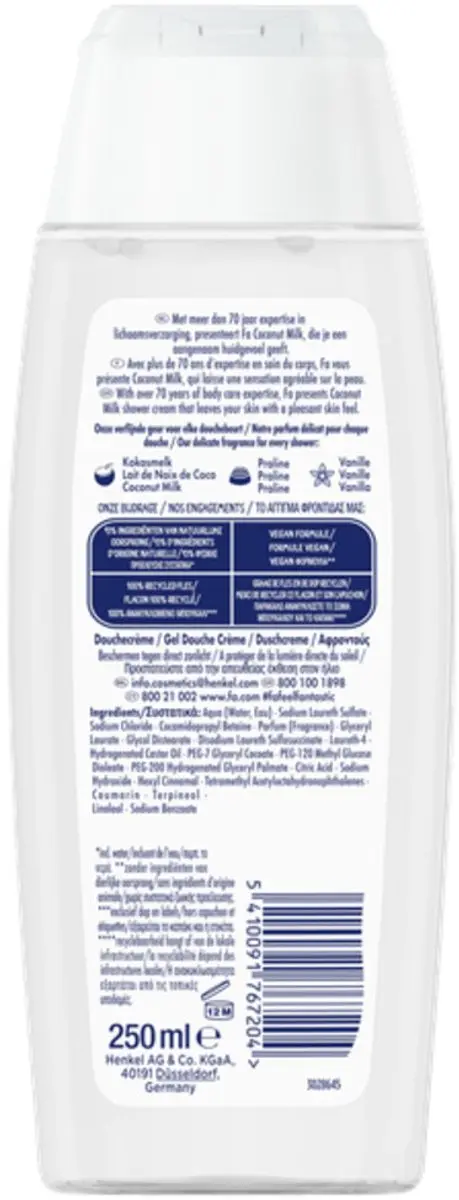 Fa Douchegel Coconut Milk 6x250ml