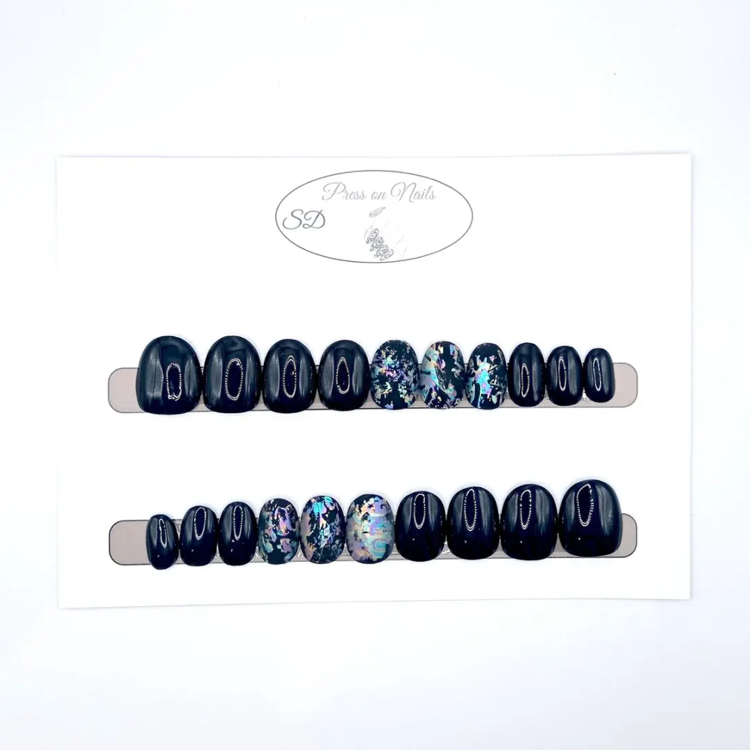 SD Press on Nails B-147 Plaknagels XS Almond - 20 Stuks