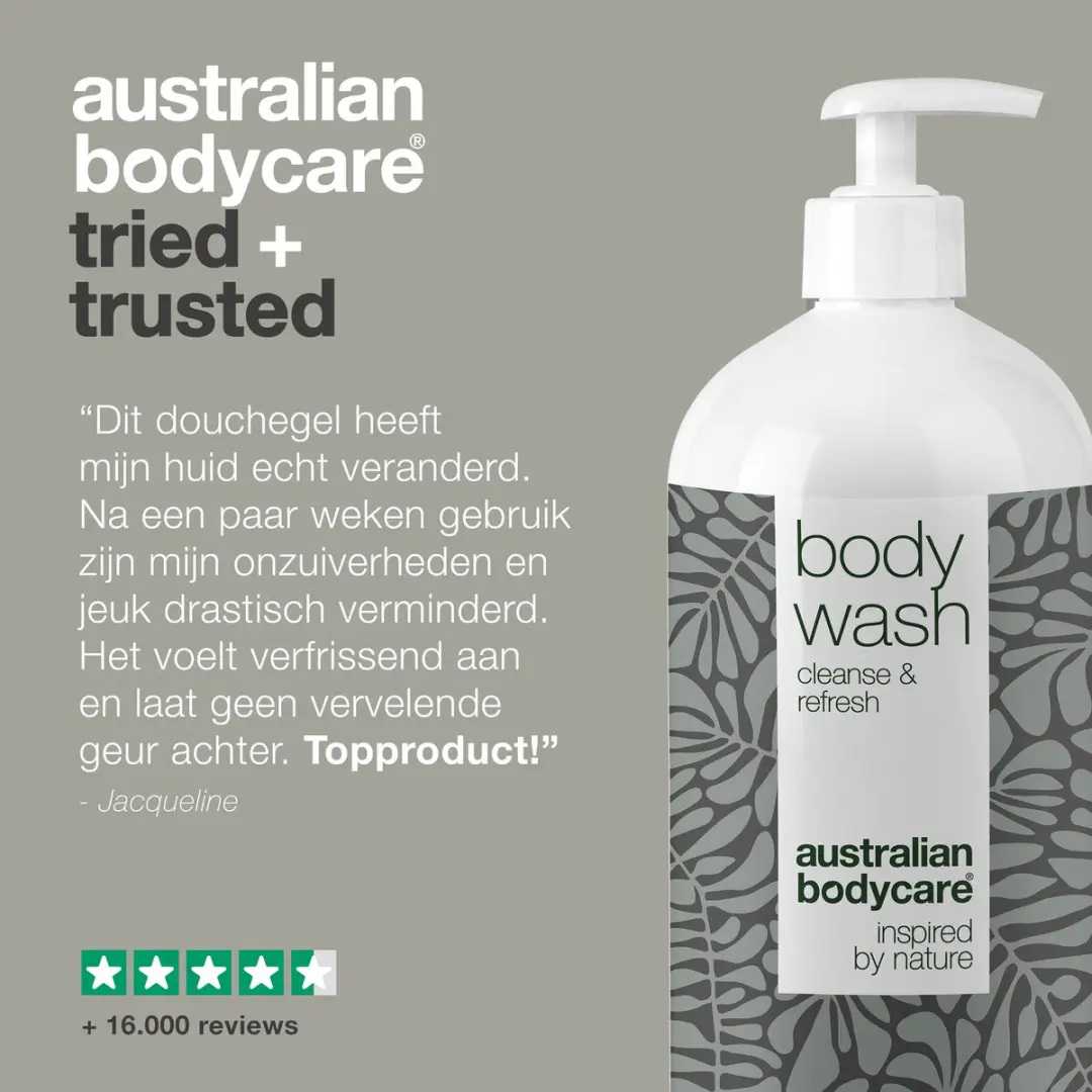 Australian Bodycare Body Wash 1000ml - Anti-Puistjes Douchegel