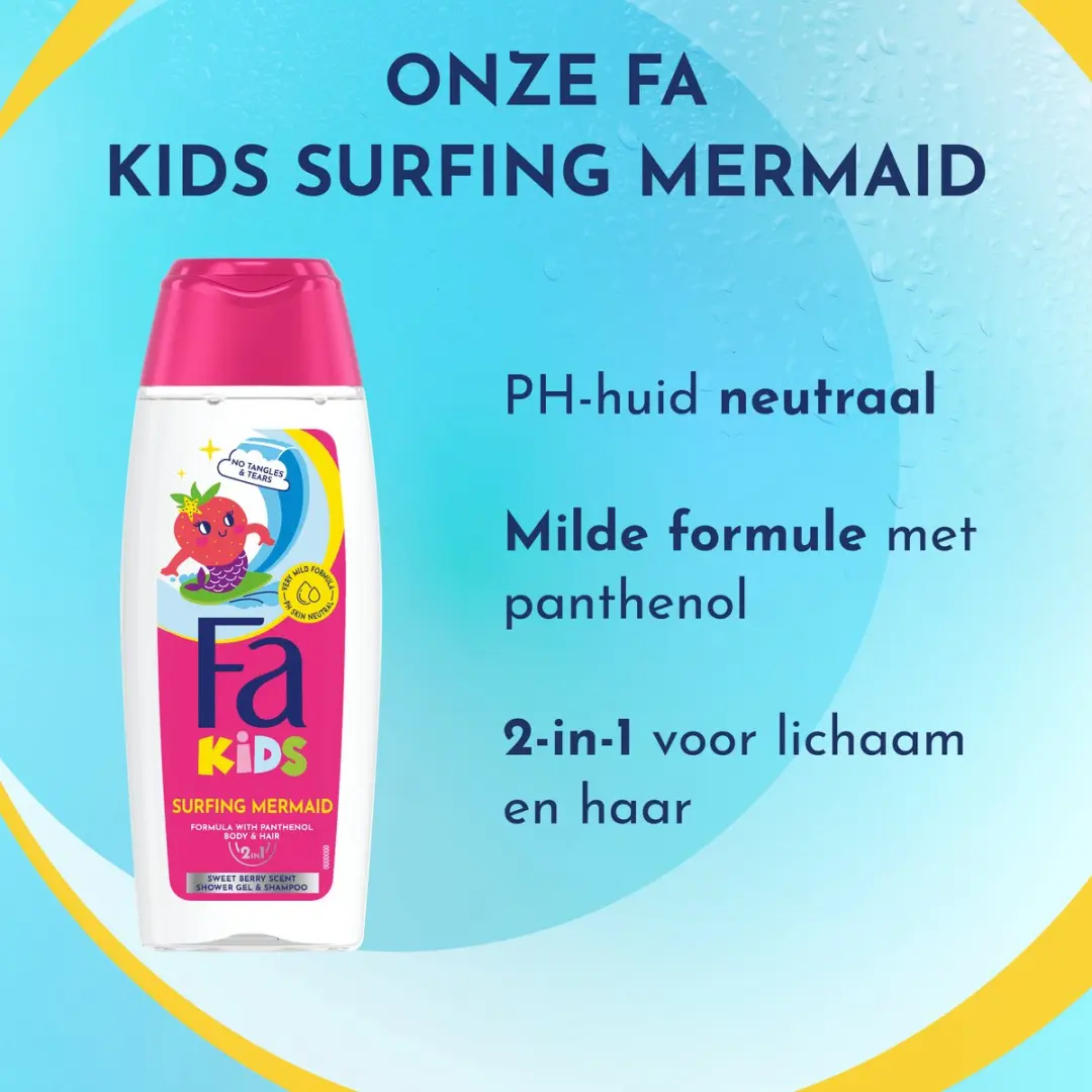 Fa Kids Surfing Mermaid Douchegel 12x250ml