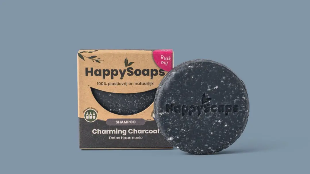 HappySoaps Charming Charcoal Shampoo Bar - 3x70g