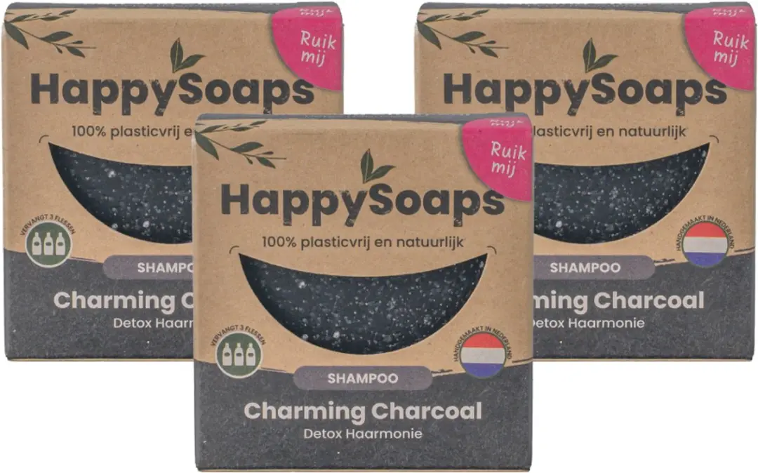 HappySoaps Charming Charcoal Shampoo Bar