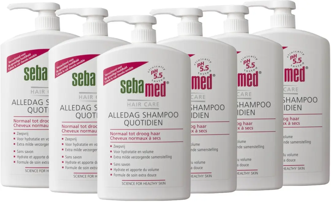 Sebamed Alledag Shampoo Zeepdispenser 6x1L
