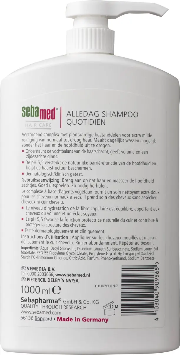 Sebamed Alledag Shampoo Zeepdispenser 6x1L