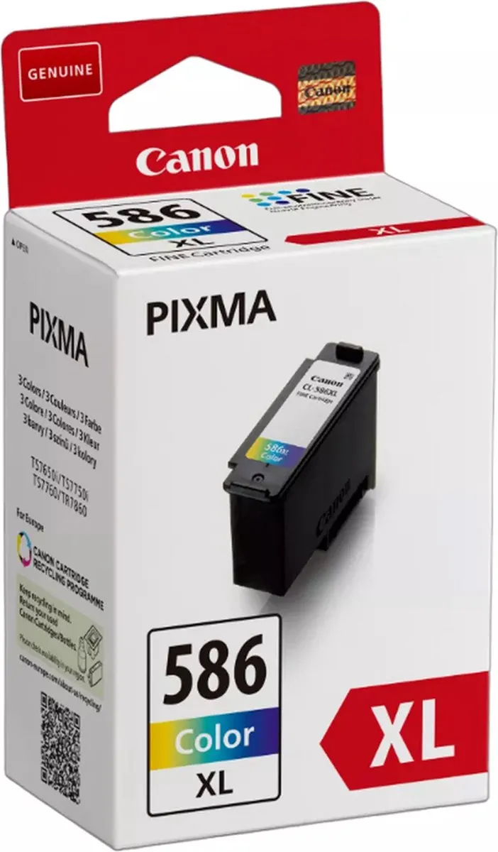 Canon CL-586XL Inktcartridge - 300 pagina's - Kleur