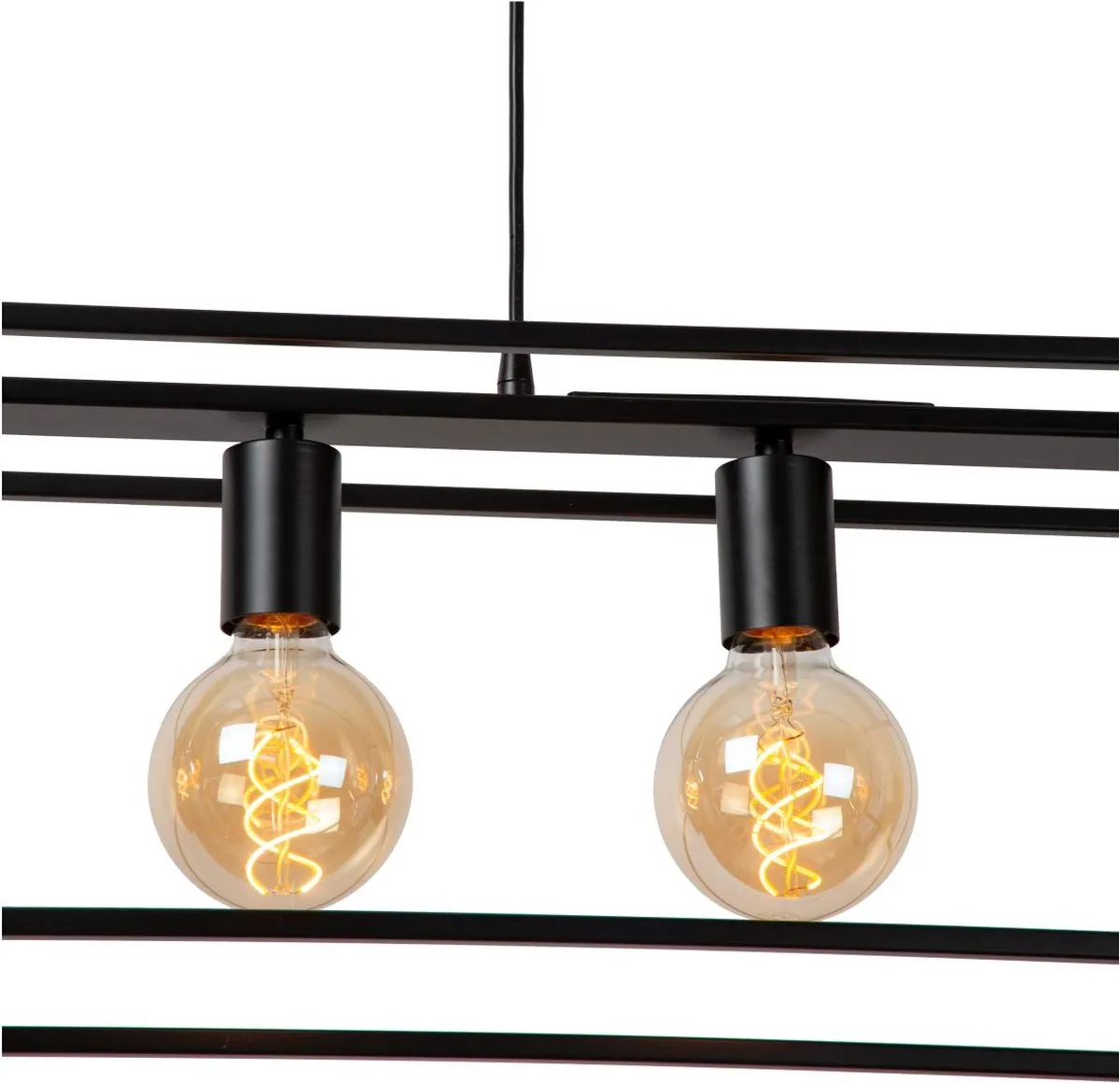 Lucide Capri Hanglamp 4xE27 - Zwart
