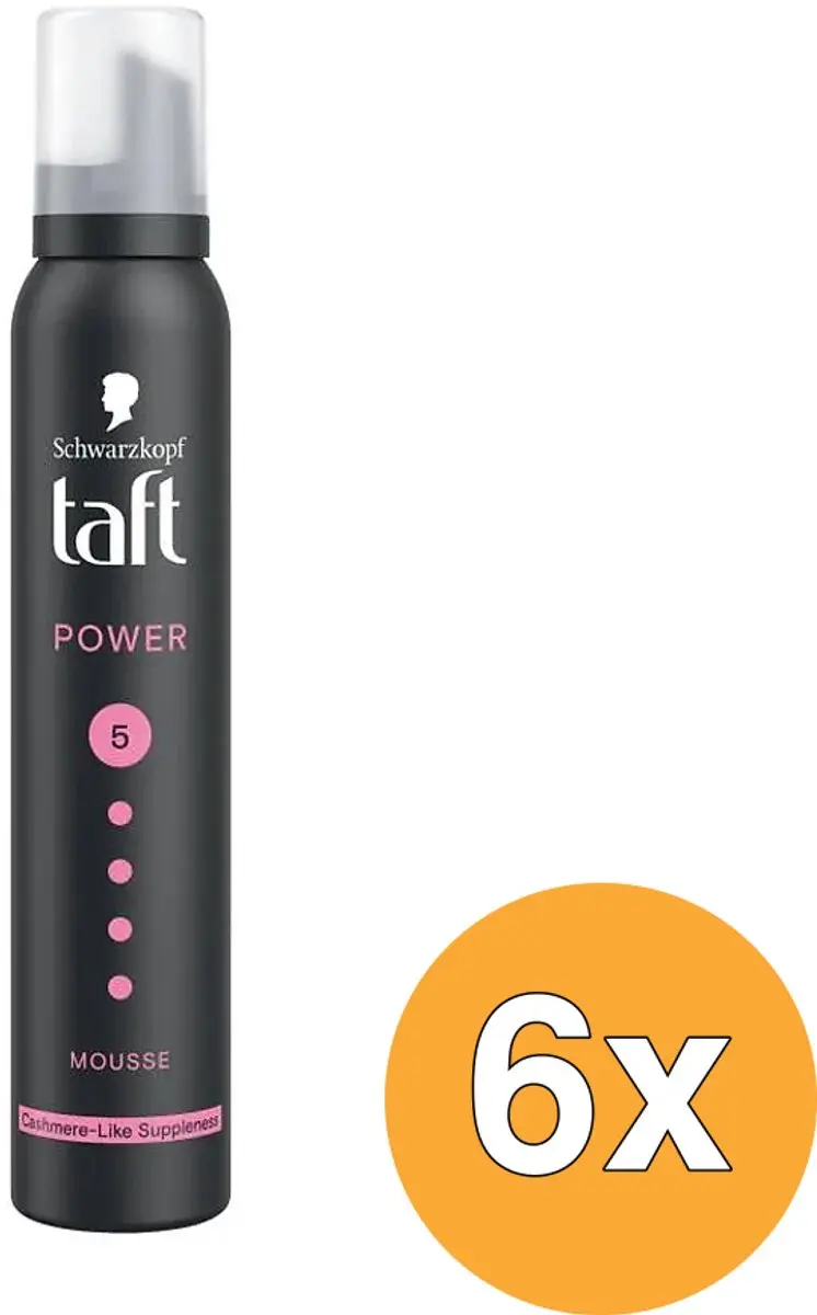 Taft Power Cashmere Mousse Haarmousse - 6x 200ml