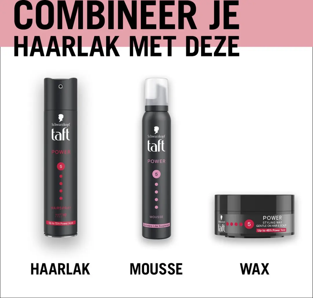 Taft Power Cashmere Mousse Haarmousse - 6x 200ml