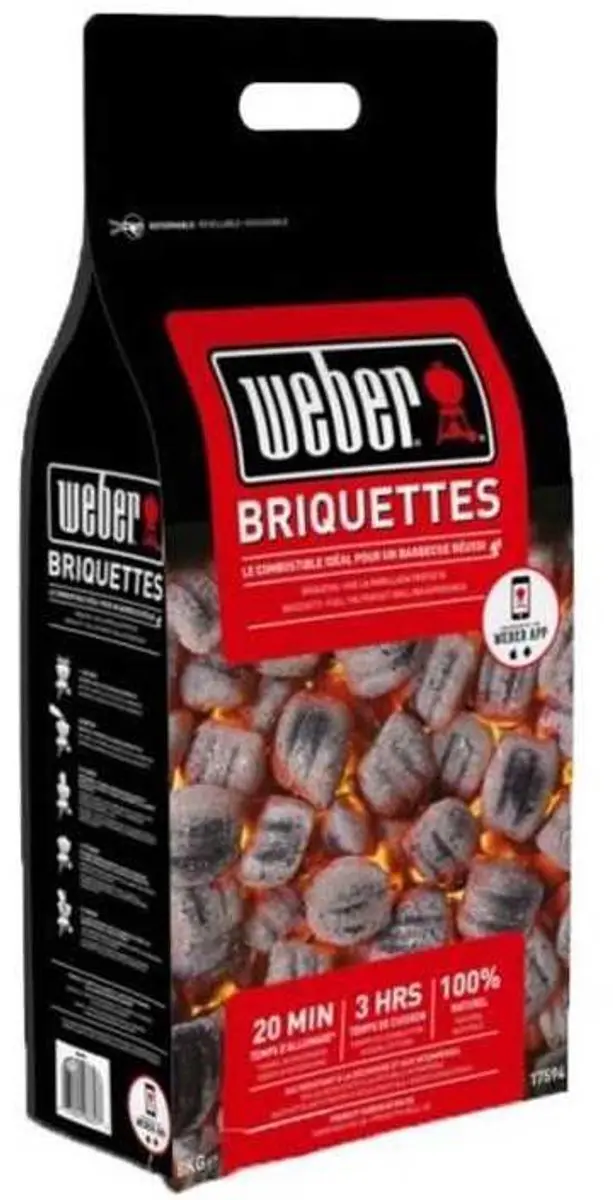 Weber Briketten 8kg - afbeelding 6 van 6